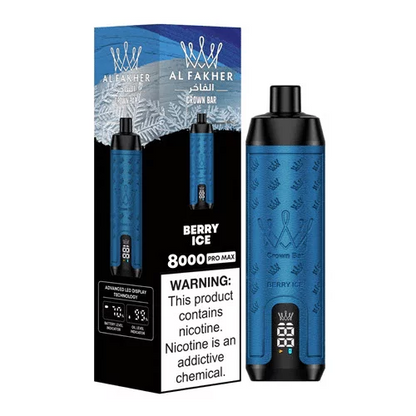 AL Fakher Crown Bar Pro 8000 Puffs Rechargeable Disposable Kit