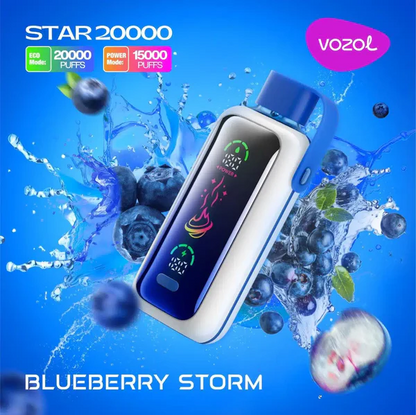 Vozol Star 20000 Puffs Dual Power Rechargeable Disposable Vape