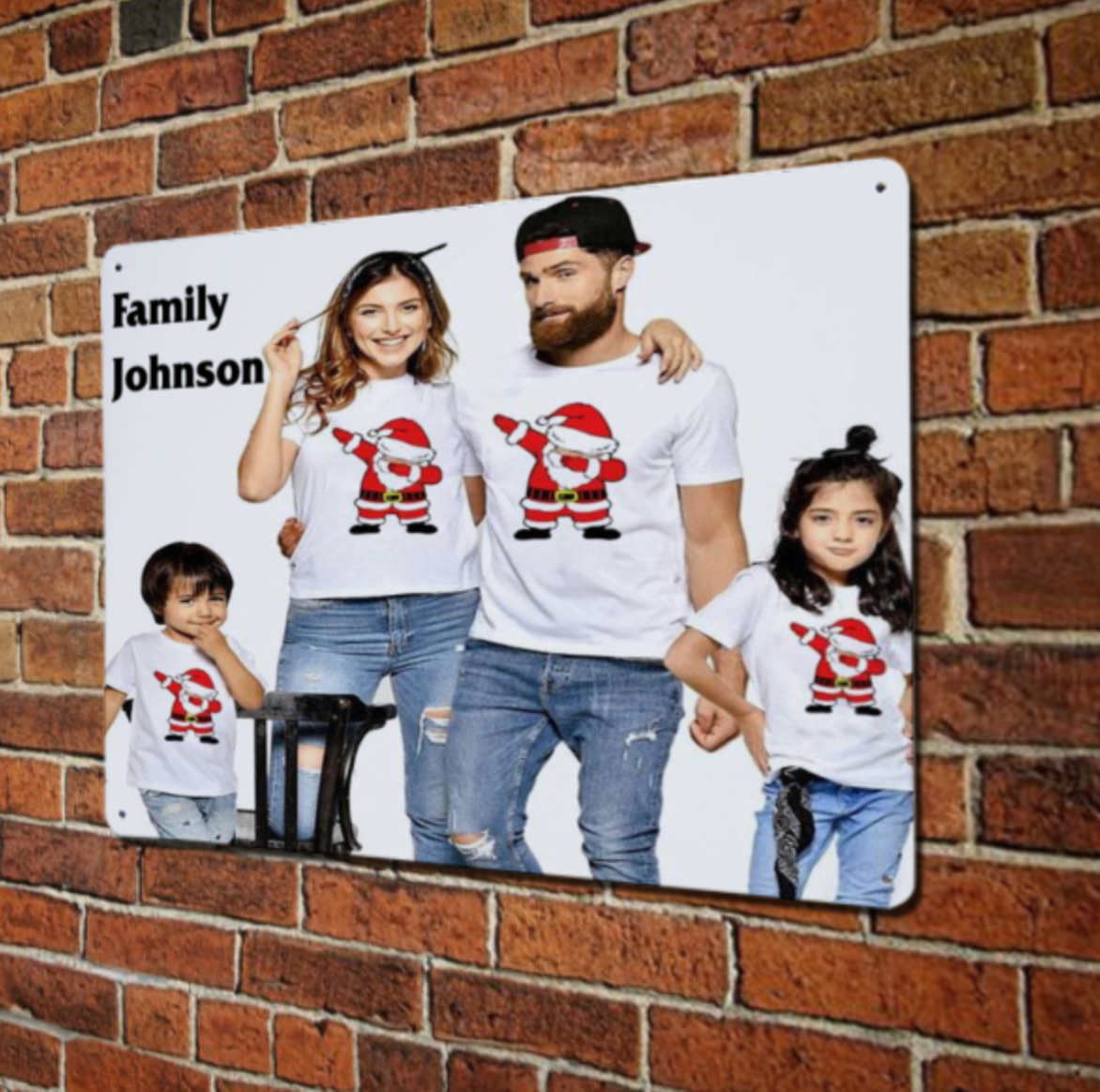 Custom personalised wall aluminum sign photo panel - Horizontal version (Made in USA, Free Fast Shipping)