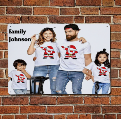 Custom personalised wall aluminum sign photo panel - Horizontal version (Made in USA, Free Fast Shipping)