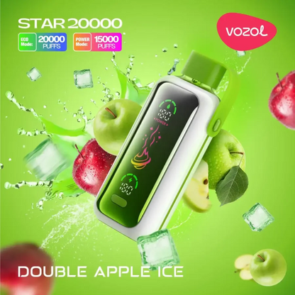 Vozol Star 20000 Puffs Dual Power Rechargeable Disposable Vape