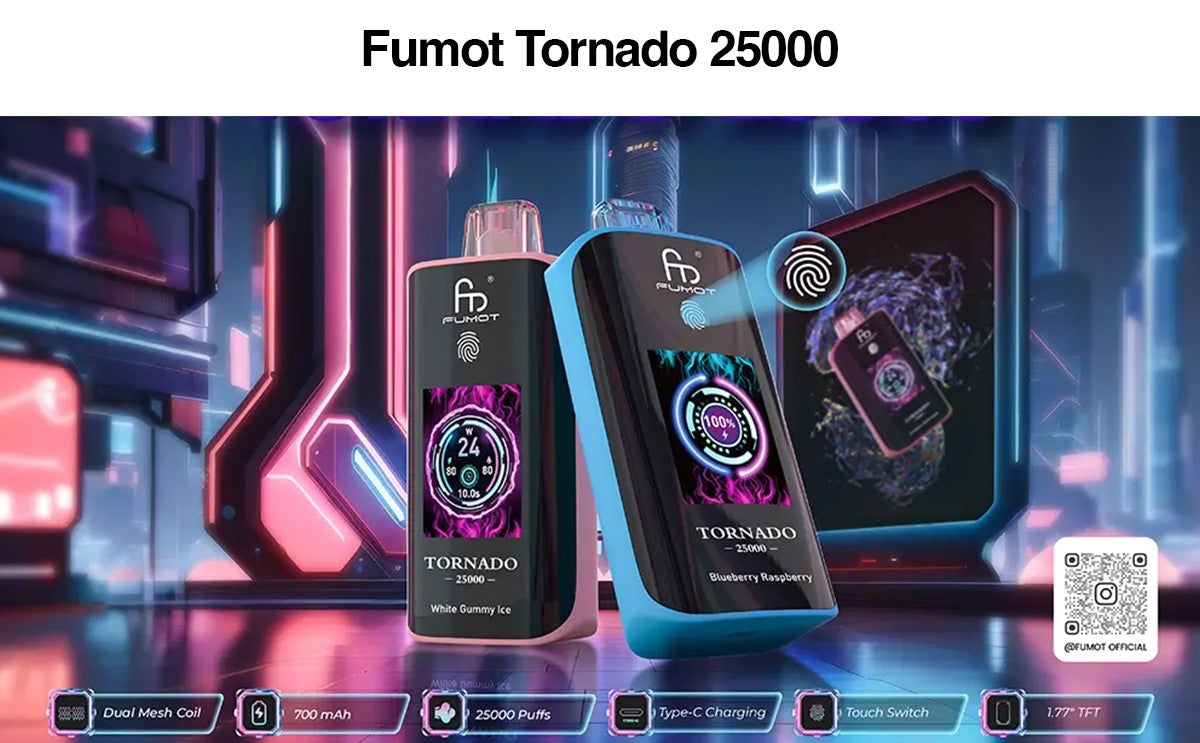 Fumot Randm Tornado 25000 Puff Rechargeable Disposable Kit (Touch Switch)