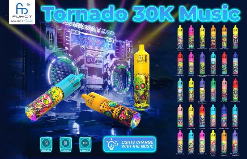 Fumot Randm Tornado 30K Music Rechargeable Disposable Kit