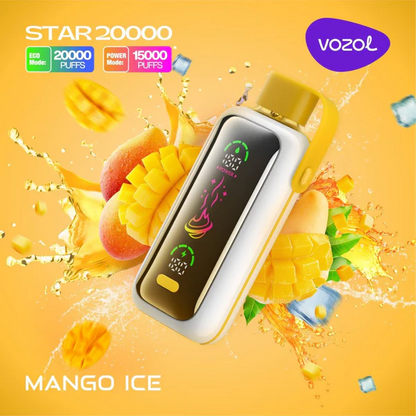 Vozol Star 20000 Puffs Dual Power Rechargeable Disposable Vape