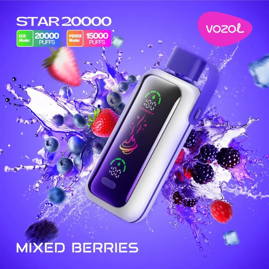 Vozol Star 20000 Puffs Dual Power Rechargeable Disposable Vape