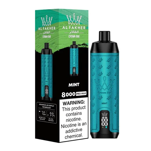 AL Fakher Crown Bar Pro 8000 Puffs Rechargeable Disposable Kit