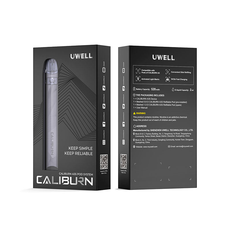 Uwell Caliburn A3S Pod Kit 520mAh