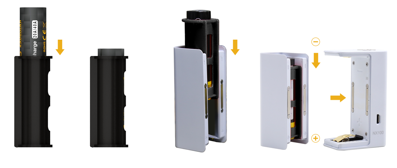 Aspire NX100 Box Mod 3 Colors with 26650 18650 Batteries