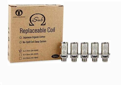 Innokin iSub Replaceable 2.0 Ohm-0.5 Ohm-0.2 Ohm Coil 5PCS-PACK