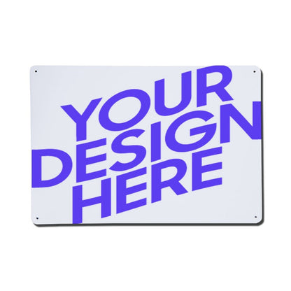 Custom personalised wall aluminum sign photo panel - Horizontal version (Made in USA, Free Fast Shipping)